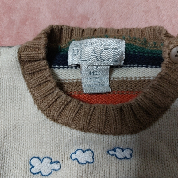 Children's Place Train Sweater Vest Size 12 Months - Picture 4 of 5